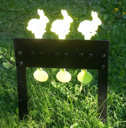 Triple Cordless Resetting Airgun Target - Bunnies