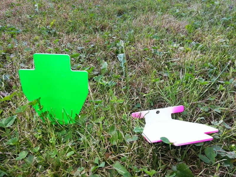 [PSK5] Air Pistol Silhouette Knockdown Target - Five pack