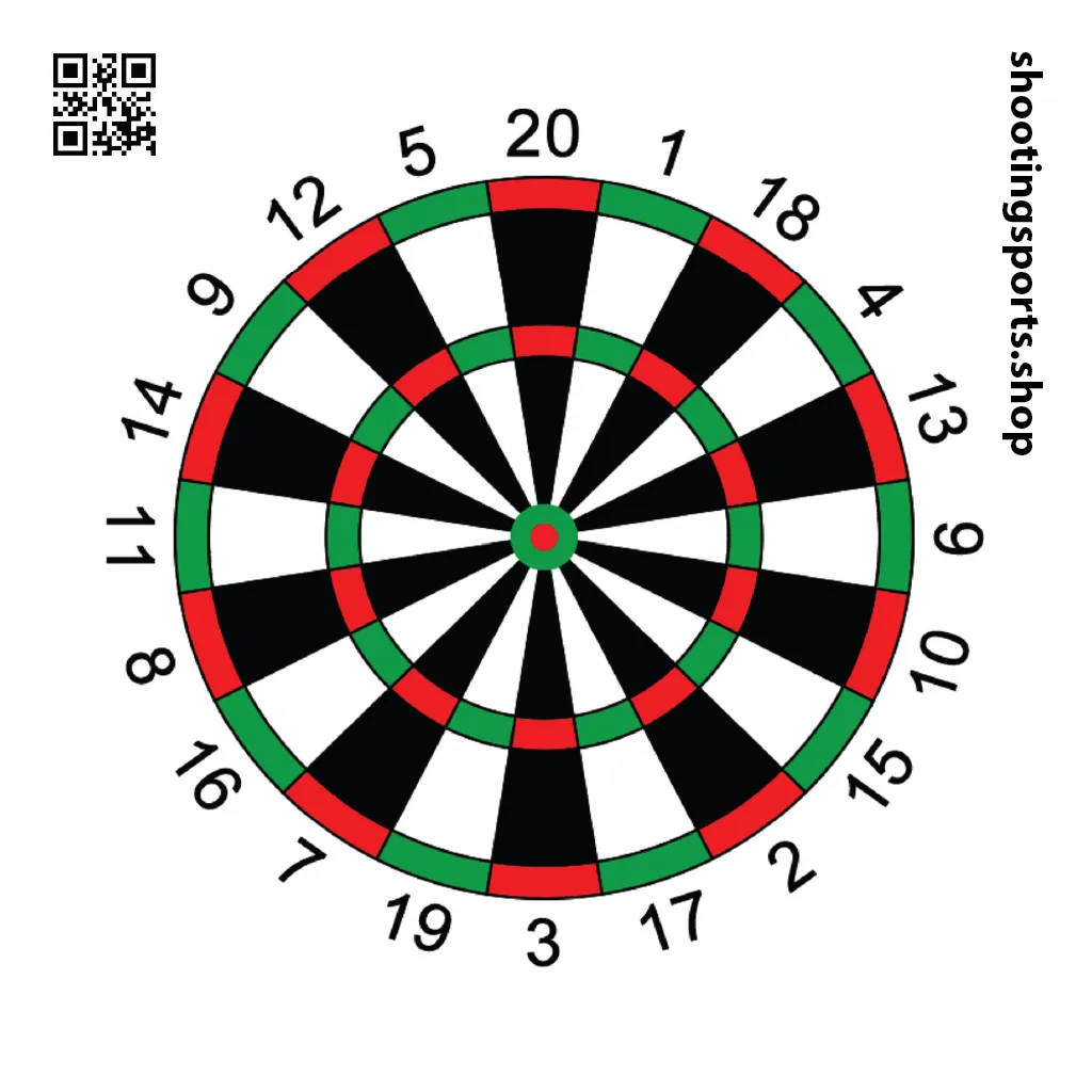 Dartboard - Paper 14cm x 14cm Packs